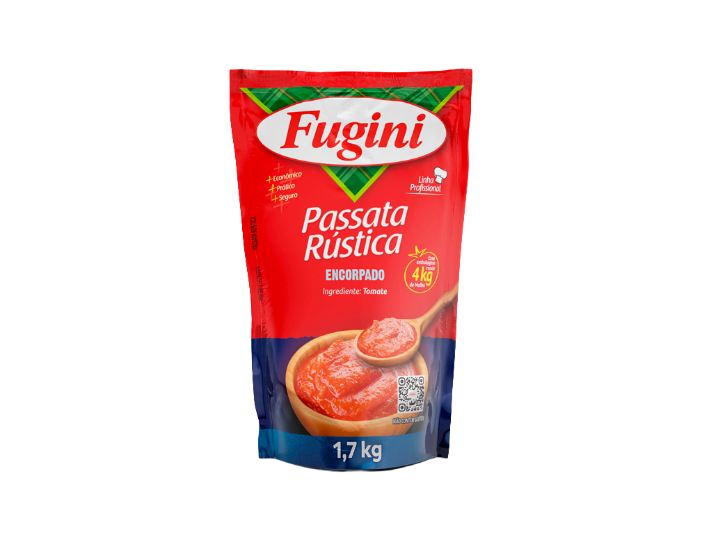PASSATA RÚSTICA FUGINI 1,7 KG (CX 6 BAG)